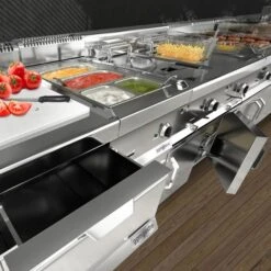 Elektro Wasserdirektgrill - 8,75 KW 15 Elektro Wasserdirektgrill - 8,75 KW -Berühmter Küchengeräte Laden Loft links edelstahl 80e7 10