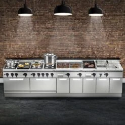 Gasherd - 19 KW - 2 Brenner -Berühmter Küchengeräte Laden Lorrenzo 900 front 5680 12