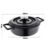 Mini Gußpfanne Mit Gußdeckel - Ø 140 Mm - Höhe 42 Mm -Berühmter Küchengeräte Laden MGDOM42 0 9e12