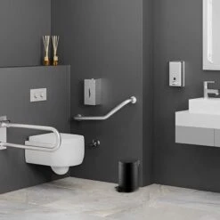 Mülleimer Mini - 5 Liter - Schwarz - Mit Pedal -Berühmter Küchengeräte Laden MP5DS room 8746