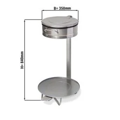 Müllsackhalter Mit Fusspedal - Ø 35 Cm - Edelstahl