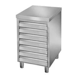 Schubladenschrank PREMIUM Mit 7 Schubladen Für Pizzateigbällchen - 500x700mm -Berühmter Küchengeräte Laden P7R57 new beb7