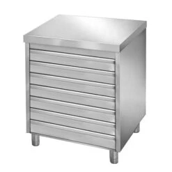 Schubladenschrank PREMIUM Mit 7 Schubladen Für Pizzateigbällchen - 700x500mm -Berühmter Küchengeräte Laden P7R75 new 6137
