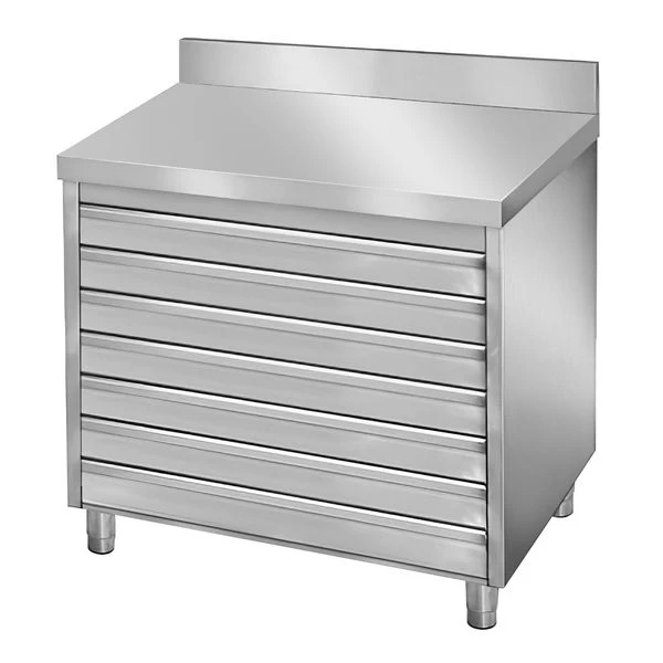 Schubladenschrank PREMIUM Mit 7 Schubladen Für Pizzateigbällchen & Aufkantung - 900x700mm 4 Schubladenschrank PREMIUM Mit 7 Schubladen Für Pizzateigbällchen & Aufkantung - 900x700mm - Image 2