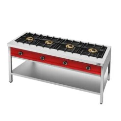 Pfannkuchen-Gasherd - 8 KW - 4 Brenner -Berühmter Küchengeräte Laden PKGS 4 1 39f9