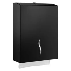 Papierhandtuchspender - Für 400 Handtücher - Edelstahl - Schwarz -Berühmter Küchengeräte Laden PSPD4S 1 ab4a