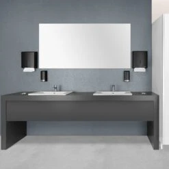 AIR-WOLF | Papierhandtuchspender - Für 600 Handtücher - Edelstahl - Schwarz -Berühmter Küchengeräte Laden PTSSAW6 12 07bc