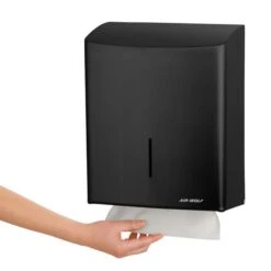 AIR-WOLF | Papierhandtuchspender - Für 600 Handtücher - Edelstahl - Schwarz -Berühmter Küchengeräte Laden PTSSAW6 3 2e51