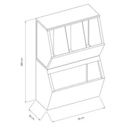Regal Für Hygieneartikel Mit 4 Fächern - Edelstahl -Berühmter Küchengeräte Laden RHAD4 002 92de