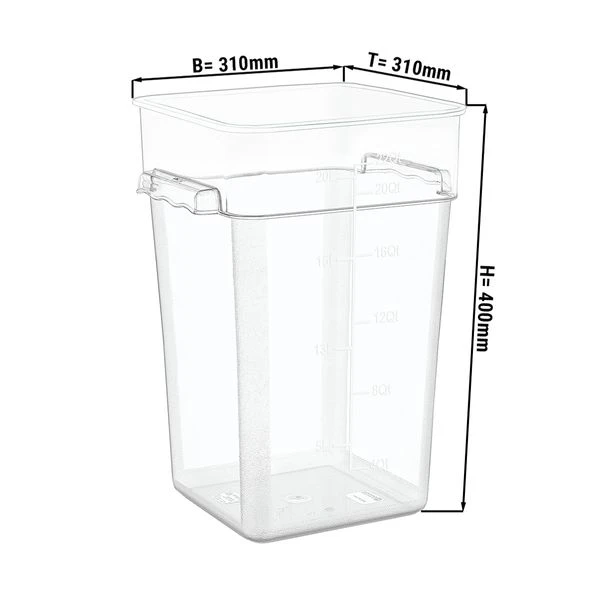Speisebehälter - 20,8 Liter 3 Speisebehälter - 20,8 Liter