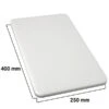 Schneidebrett - 25 X 40 Cm - Dicke 2 Cm - Weiß -Berühmter Küchengeräte Laden SBP25W Masse 371a