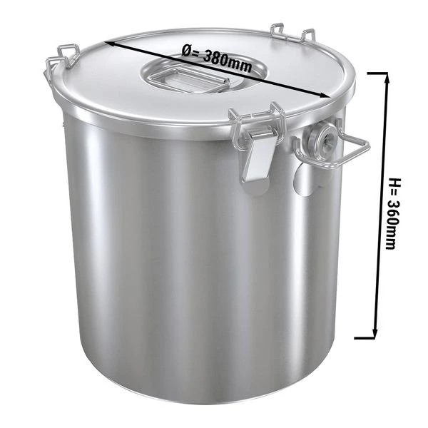 Speisebehälter Mit Deckel - Ø 38 Cm 3 Speisebehälter Mit Deckel - Ø 38 Cm