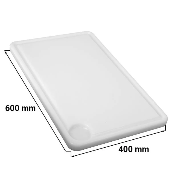 Schneidebrett Mit Saftrille - 40 X 60 Cm - Weiß 3 Schneidebrett Mit Saftrille - 40 X 60 Cm - Weiß
