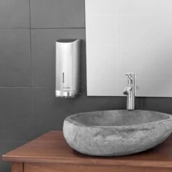 AIR-WOLF | Seifen- & Desinfektionsspender Mit Druckknopf - 1200ml - Edelstahl -Berühmter Küchengeräte Laden SDSEAW12 9 da42