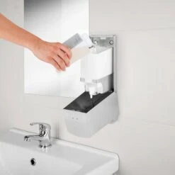 AIR-WOLF | Seifen- & Desinfektionsspender Mit Druckknopf - 800ml - Edelstahl -Berühmter Küchengeräte Laden SDSEAW8 008 c580