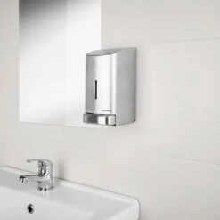 AIR-WOLF | Seifen- & Desinfektionsspender Mit Druckknopf - 800ml - Edelstahl -Berühmter Küchengeräte Laden SDSEAW8 7 f616