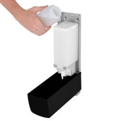 AIR-WOLF | Seifen- & Desinfektionsspender Mit Druckknopf - 1200ml - Edelstahl - Schwarz -Berühmter Küchengeräte Laden SDSSAW12 005 cd69