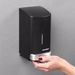 AIR-WOLF | Seifen- & Desinfektionsspender Mit Druckknopf - 800ml - Edelstahl - Schwarz -Berühmter Küchengeräte Laden SDSSAW8 4 9463