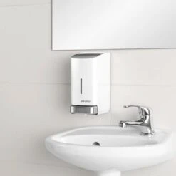 AIR-WOLF | Seifen- & Desinfektionsspender Mit Druckknopf - 800ml - Edelstahl - Weiß -Berühmter Küchengeräte Laden SDSWAW8 5 e470