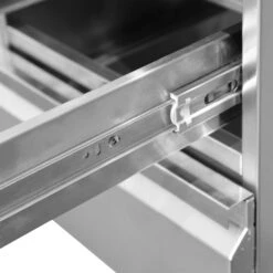 Schubladenschrank - Edelstahl - 400x560mm - 2 Schubladen -Berühmter Küchengeräte Laden SS2K456 E detail 1 fbc6 1