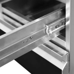 Schubladenschrank - Schwarz-Titan - 400x560mm - 2 Schubladen -Berühmter Küchengeräte Laden SS2K466 detail 3 8c58 1