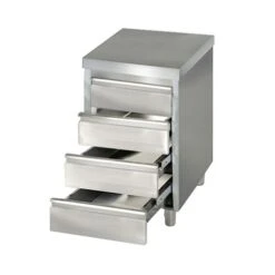 Schubladenschrank PREMIUM Mit 4 Schubladen - 500x600mm -Berühmter Küchengeräte Laden SS4K56 neu 674b