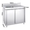 Spülschrank PREMIUM - 1000x600mm - Mit 1 Becken Links -Berühmter Küchengeräte Laden SSK106BL1 0 7062