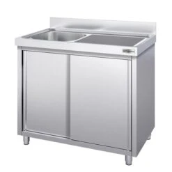 Spülschrank PREMIUM - 1000x600mm - Mit 1 Becken Links -Berühmter Küchengeräte Laden SSK106BL1 21 363a
