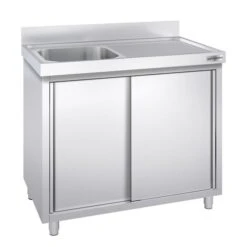 Spülschrank PREMIUM - 1000x600mm - Mit 1 Becken Links -Berühmter Küchengeräte Laden SSK106BL1 31 c07e