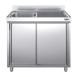 Spülschrank PREMIUM - 1000x700mm - Mit 1 Becken Links -Berühmter Küchengeräte Laden SSK107BL1 1 63e9