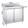 Spülschrank PREMIUM - 1200x600mm - Mit 1 Becken Links -Berühmter Küchengeräte Laden SSK126BL1 0 5863