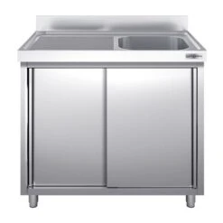 Spülschrank PREMIUM - 1200x700mm - Mit 1 Becken Rechts -Berühmter Küchengeräte Laden SSK127BR1 1n d1d1