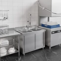 Spülschrank PREMIUM - 1200x700mm - Mit 1 Becken Rechts -Berühmter Küchengeräte Laden SSK127BR1 nIMAGE b442