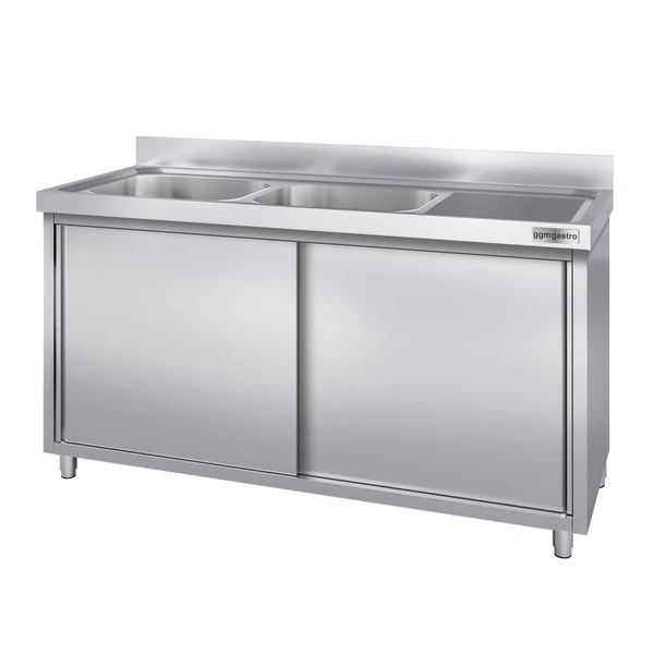Spülschrank PREMIUM - 1800x700mm - Mit 2 Becken Links 6 Spülschrank PREMIUM - 1800x700mm - Mit 2 Becken Links – Bild 4