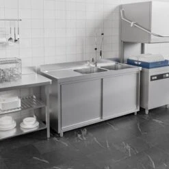 Spülschrank PREMIUM - 1800x700mm - Mit 2 Becken Rechts -Berühmter Küchengeräte Laden SSK187BR2IMAGE 42b2