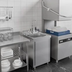 Spülschrank PREMIUM - 600x700mm - Mit 1 Becken -Berühmter Küchengeräte Laden SSK67BM1IMAGE 124f