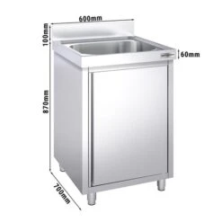 Spülschrank PREMIUM - 600x700mm - Mit 1 Becken