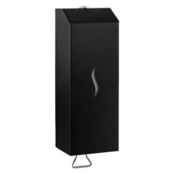 Seifenspender Mit Bedienhebel - 1000 Ml - Edelstahl - Schwarz -Berühmter Küchengeräte Laden SSPD10S 1 5739