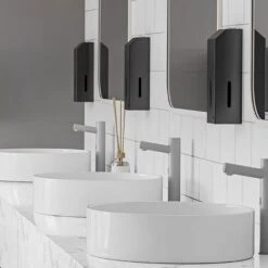 Seifenspender Mit Sensor - 1000 Ml - Edelstahl - Schwarz -Berühmter Küchengeräte Laden SSPD S room 89af