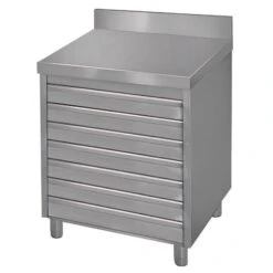 Schubladenschrank ECO Mit 6 Schubladen Für Pizzateigbällchen & Aufkantung - 700x500mm -Berühmter Küchengeräte Laden SSPSA77A new 59b2