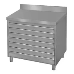 Schubladenschrank ECO Mit 6 Schubladen Für Pizzateigbällchen & Aufkantung - 900x700mm -Berühmter Küchengeräte Laden SSPSA97A new e215