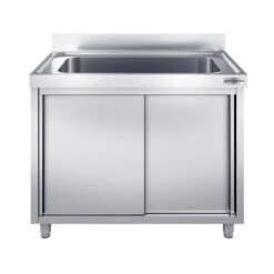 Topfspülschrank - 1000x700mm - Mit 1 Becken -Berühmter Küchengeräte Laden SSR107T1 1 90f5