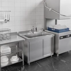 Topfspülschrank - 1200x600mm - Mit 1 Becken -Berühmter Küchengeräte Laden SSR126T1IMAGE 602c