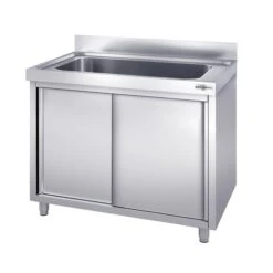 Topfspülschrank - 1200x600mm - Mit 1 Becken -Berühmter Küchengeräte Laden SSR126T1 2 a60a