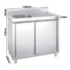 Spülschrank PREMIUM - 1600x600mm - Mit 1 Becken Links