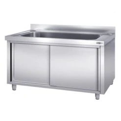 Topfspülschrank - 1800x700mm - Mit 1 Becken -Berühmter Küchengeräte Laden SSR187T1 2 40f2