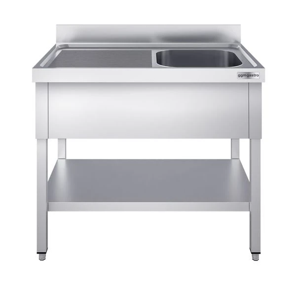 Spültisch PREMIUM - 1000x600mm - Mit Grundboden & 1 Becken Rechts 5 Spültisch PREMIUM - 1000x600mm - Mit Grundboden & 1 Becken Rechts - Image 3