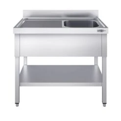 Spültisch PREMIUM - 1200x700mm - Mit Grundboden & 1 Becken Rechts -Berühmter Küchengeräte Laden STK127BR1 1 a460