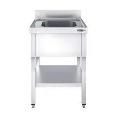 Spültisch PREMIUM - 600x700mm - Mit Grundboden & 1 Becken -Berühmter Küchengeräte Laden STK67BM1 3 5403