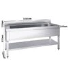 Topfspültisch - 1200x700mm - Mit Grundboden & 1 Becken -Berühmter Küchengeräte Laden STR127T1 0 133a